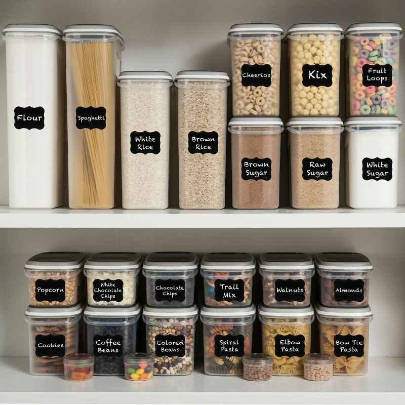 52 pc Airtight Food Storage Containers with Lids Leak Proof | 26 Containers Set